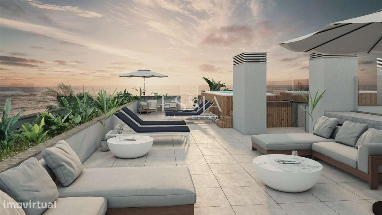 T4 com Rooftop de 76 m2, SwimSpa Vistas Mar em Canidelo-1