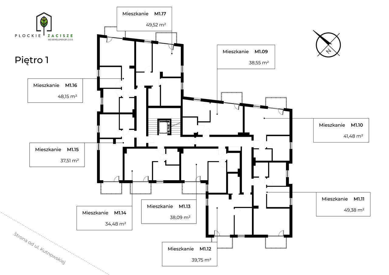 Płockie Zacisze - Kutnowska 17 - 38,09 m2 - Pełny obrazek: 2/8