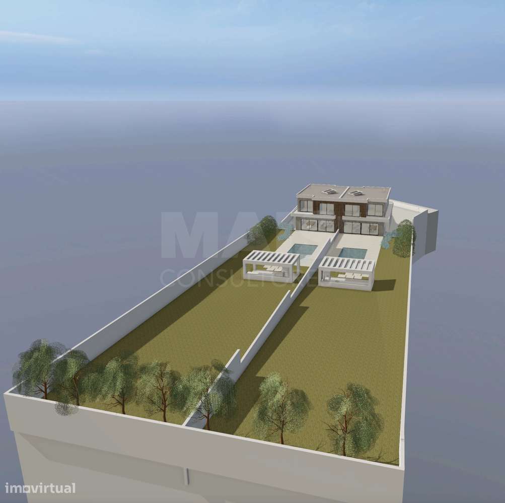 Terreno com Projeto em fase de aprovação para 2 Moradias T4 com pis... - Grande imagem: 4/12