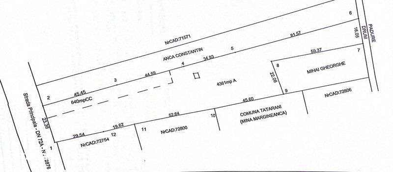 Teren intravilan 5000mp Gheboieni in localitate 23 metri la DN - Imagine principală: 5/5