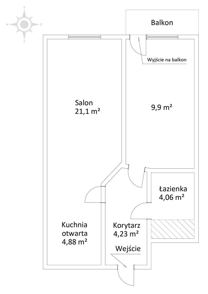 2 pokoje z aneksem | loggia | wysoki parter | Aluzyjna I Tarchomin-13
