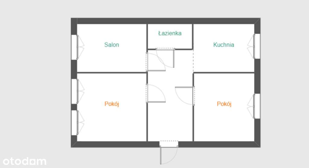 Mieszkanie 3 pok z potencjałem - Pełny obrazek: 4/6