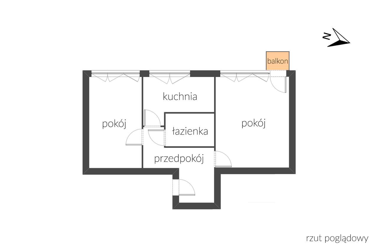 Koszalin, ul. Tuwima - 2 pokojowe - spółdzielcze własnościowe-1