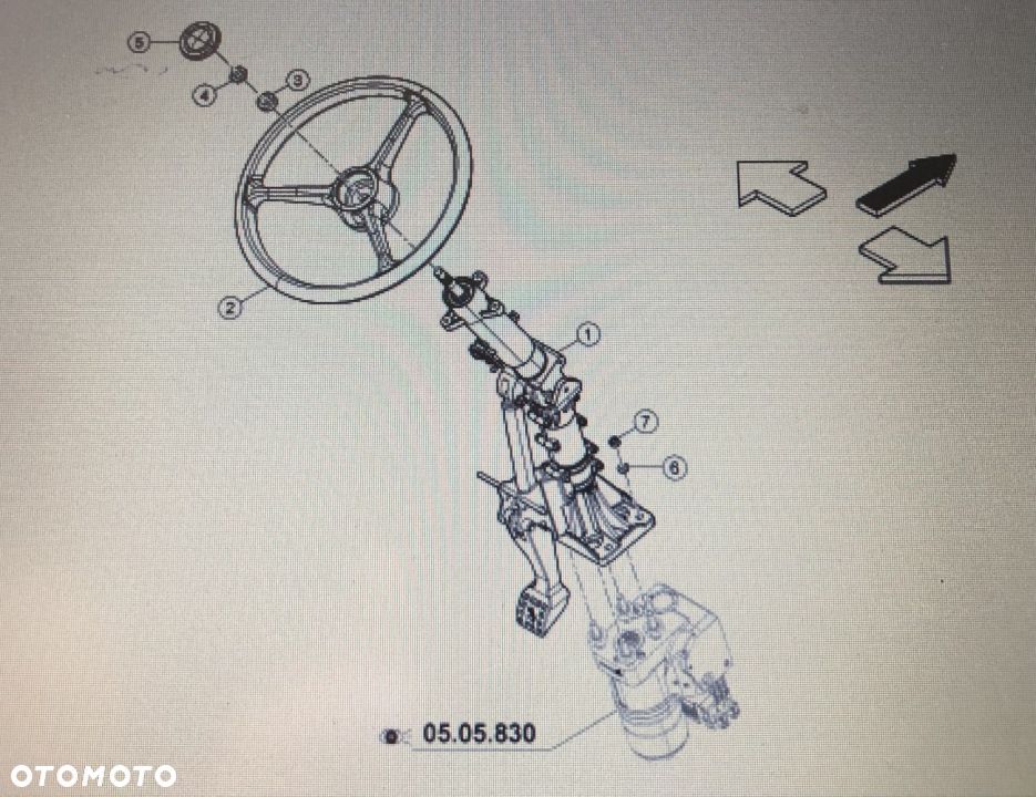 CLAAS 00 1128 473 2/00 2622 325 0/Claas kolumna kierownicy/Claas Arion 640 600 500 - 1