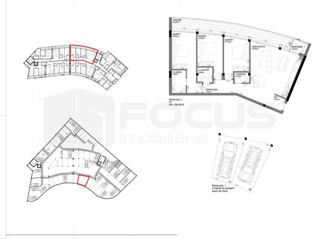 Novo apartamento T3 com varanda, junto á Universidade de Aveiro - Grande imagem: 1/11