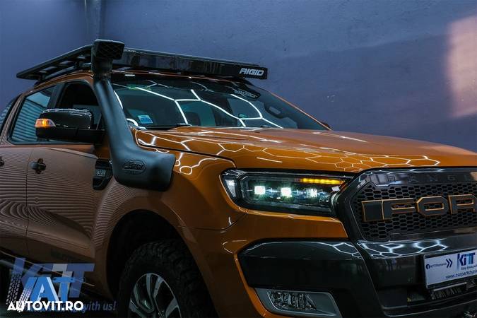 Faruri LED Light Bar Dynamic Ford Ranger Raptor (2015-2020) Semnal Dinamic Matrix Projector - 7