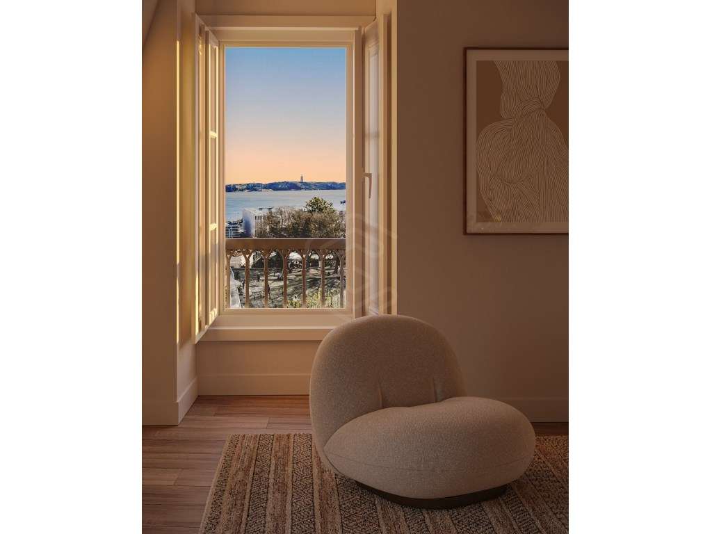 Exclusivo T2 novo em edifício histórico de prestígio com vistas des... - Grande imagem: 5/44