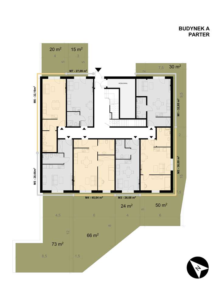 1-pokojowe mieszkanie 32m2 + ogródek Bezpośrednio - Pełny obrazek: 4/11