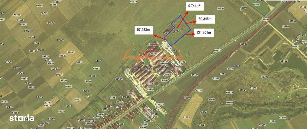 Teren intravilan pentru Hale in Iclod 9.741m², 20€ m²-1