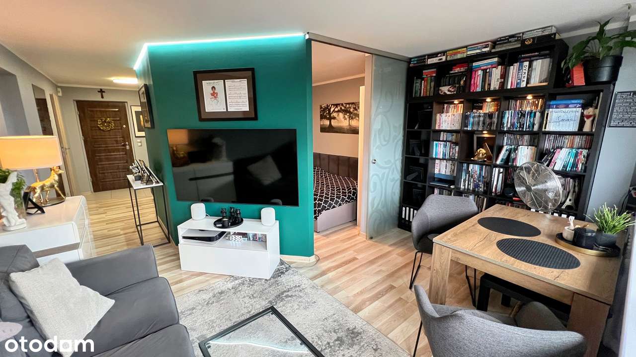 Os. Tysiąclecia, 37m2, salon z sypialnią i garderobą