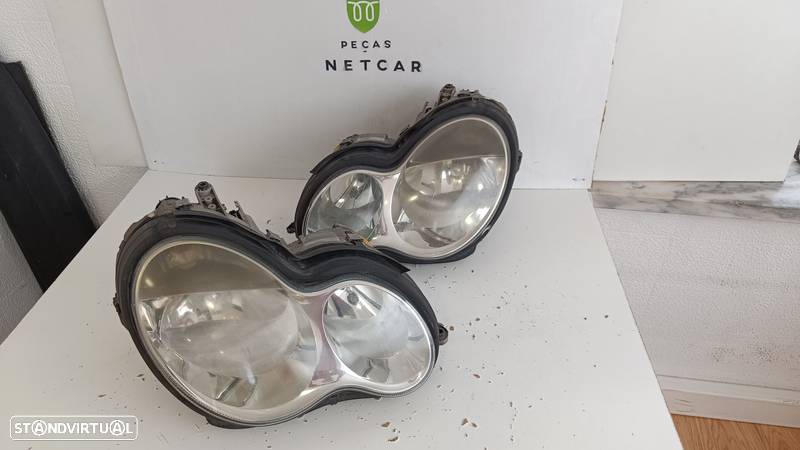 farol óptica Mercedes w203 classe C 220 2005 - 2