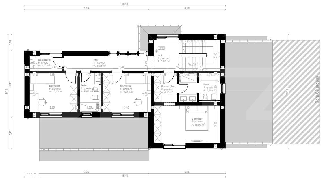 Investitie ! Proiect autorizat casa alipite , Feleacu ,Valea Caprioare - Imagine principală: 5/6