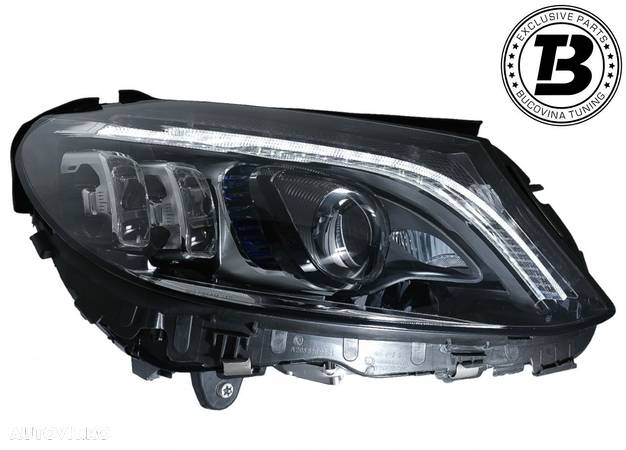 Faruri FULL Multibeam LED compatibile cu Mercedes C Class W205 - 2