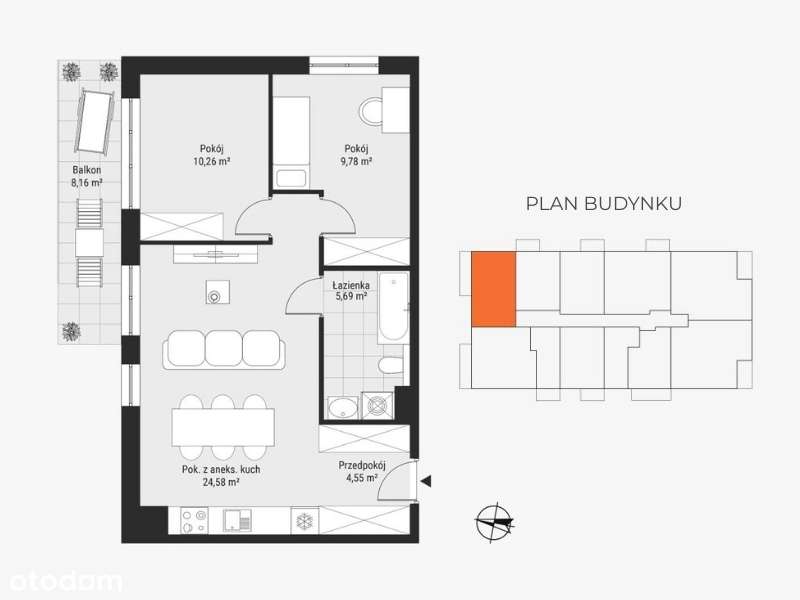 CESJA UMOWY – GOTOWE MIESZKANIE 3 POKOJE PRZY PARKU ŚLĄSKIM - Pełny obrazek: 4/8