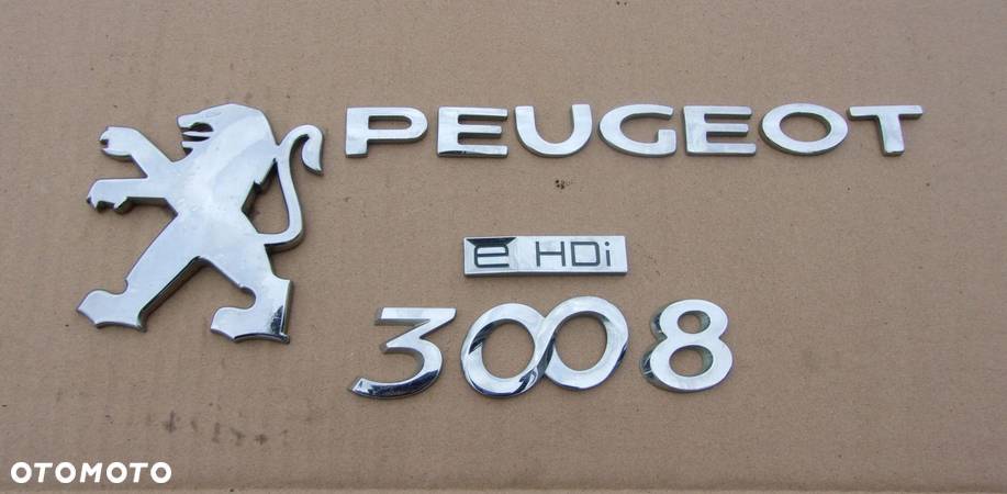 ZNACZEK EMBLEMAT NAPIS TYŁ PEUGEOT 3008 I - 1