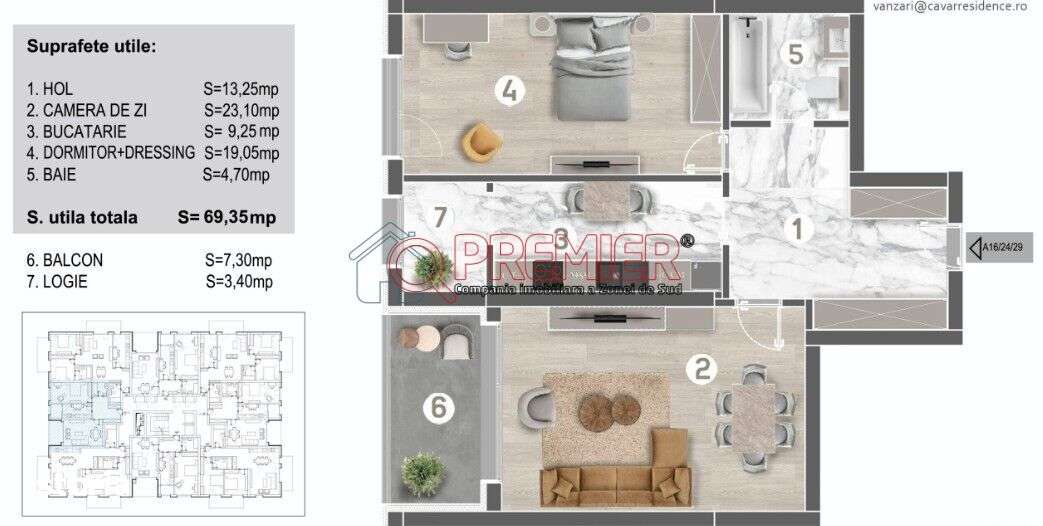 EROI REVOLUTIEI - 2 Camere - 10 minute Metrou - Imagine principală: 2/7