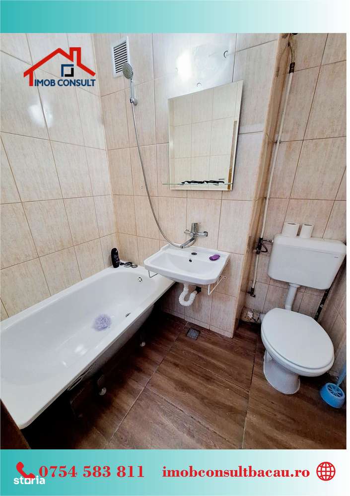 DE NERATAT! Apartament 2 camere – etaj 1, zona Milcov, Bacău! CE1394-6