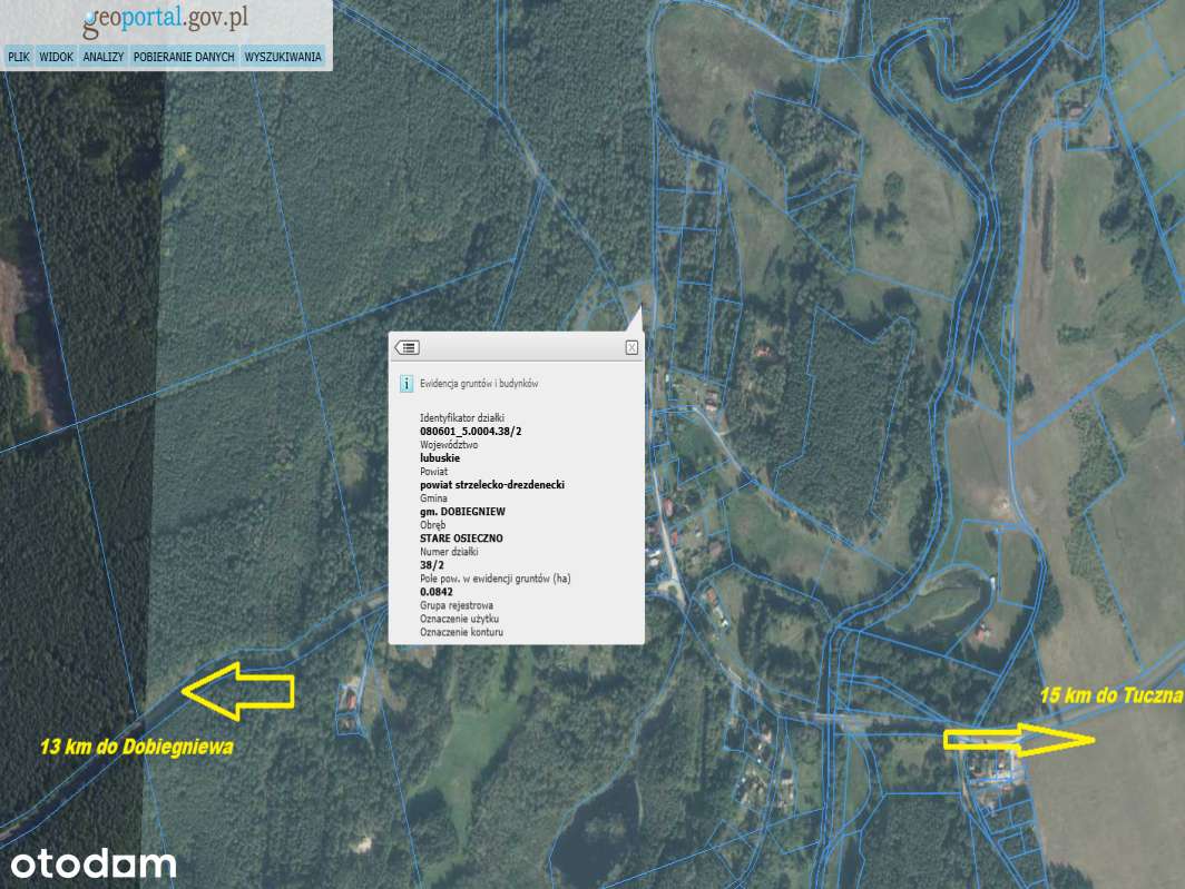 Atrakcyjna działka budowlana - 842m² w sąsiedztwie lasów i rzeki Drawy - Pełny obrazek: 4/6