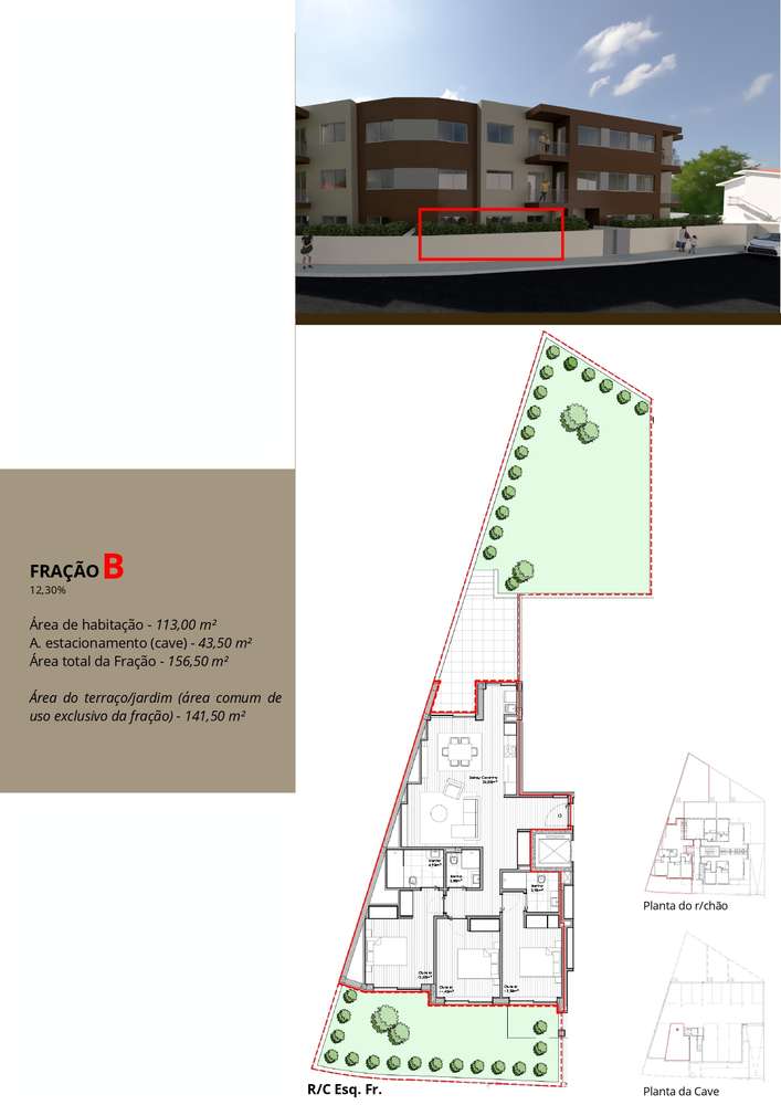 Apartamento T3 com terraços e jardim em Rio Tinto-18