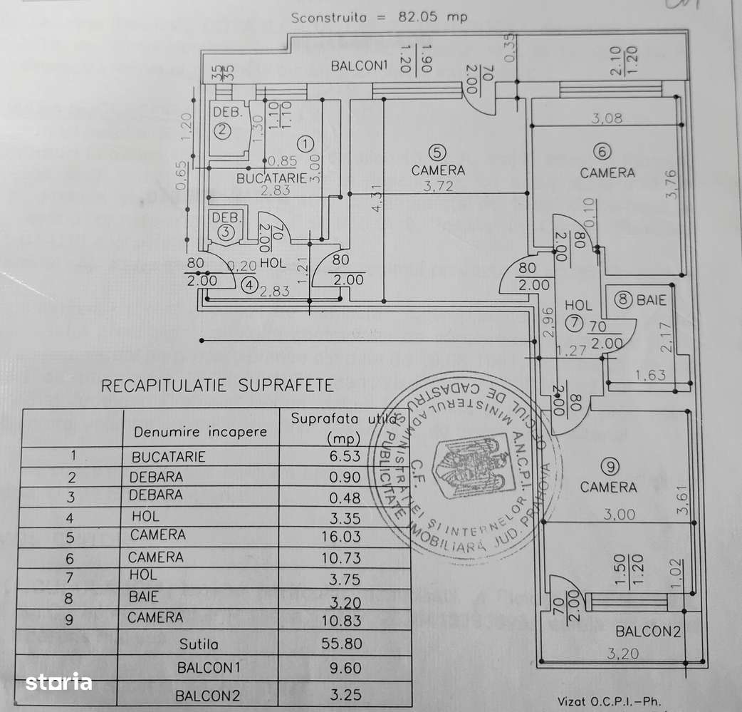 Apartament cu 3 camere de vanzare, zona Nord-14