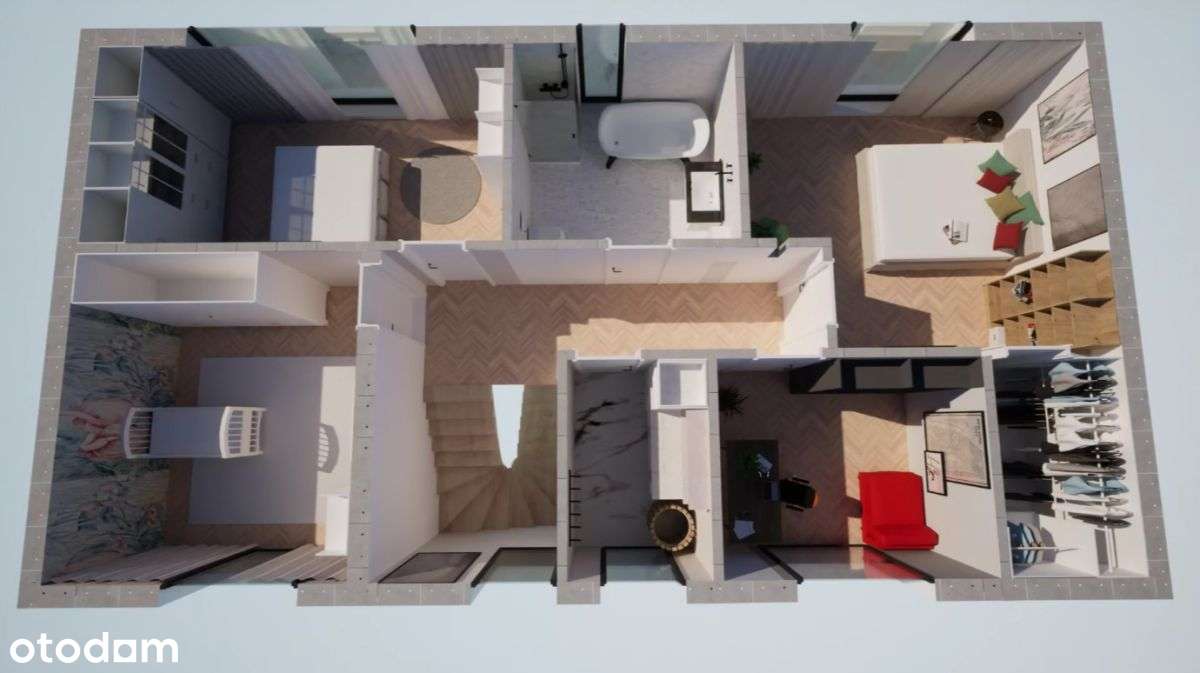 400 m od Wawy!5 pokoi- garaż, spiżarnia, garderoba-4