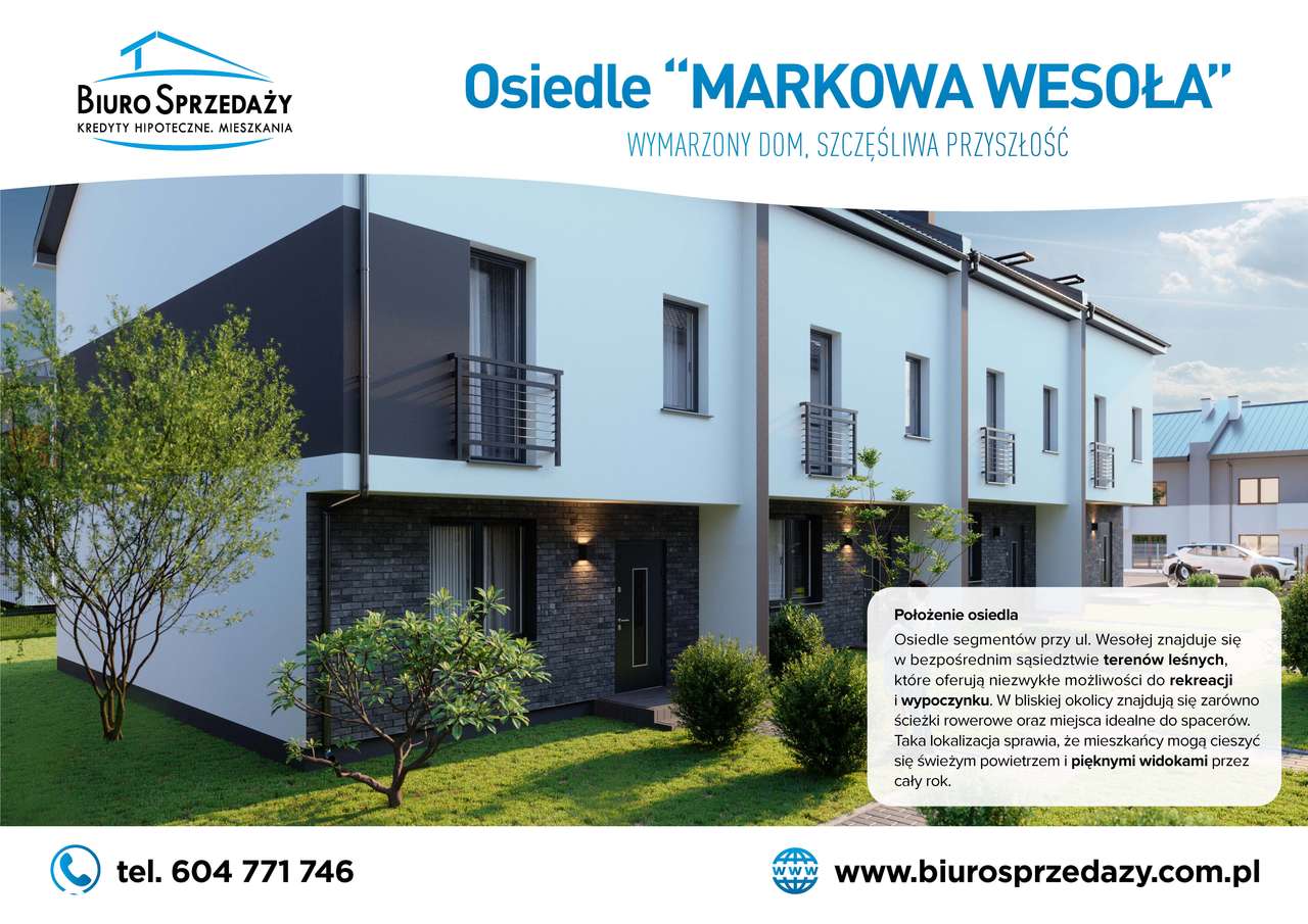 SEGMENT ŚRODKOWY-5 POKOI+2MP+OGRÓDEK+PODDASZE - Pełny obrazek: 5/10