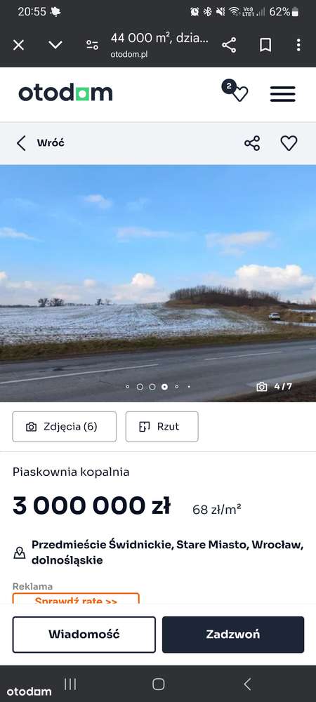 Działka inwestycyjna. Kopalnia piasku, pospółki w pobliżu Wrocławia - Pełny obrazek: 4/5