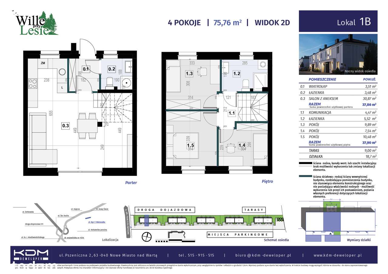 Nowoczesne mieszkanie z dwoma miejscami postojowymi| B1 - Pełny obrazek: 2/7