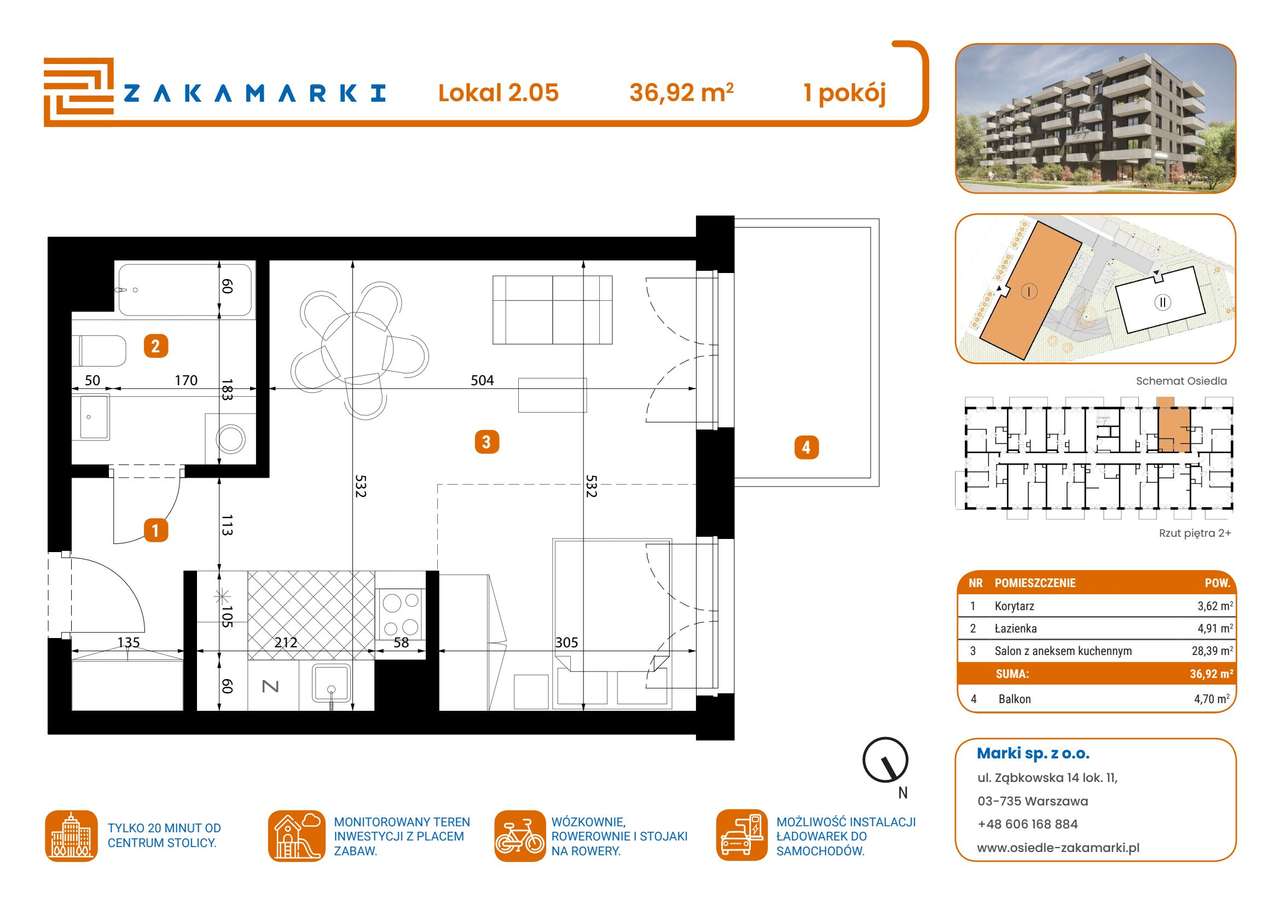 Zakamarki | mieszkanie 1-pok. | B1/2/05 - Pełny obrazek: 2/8