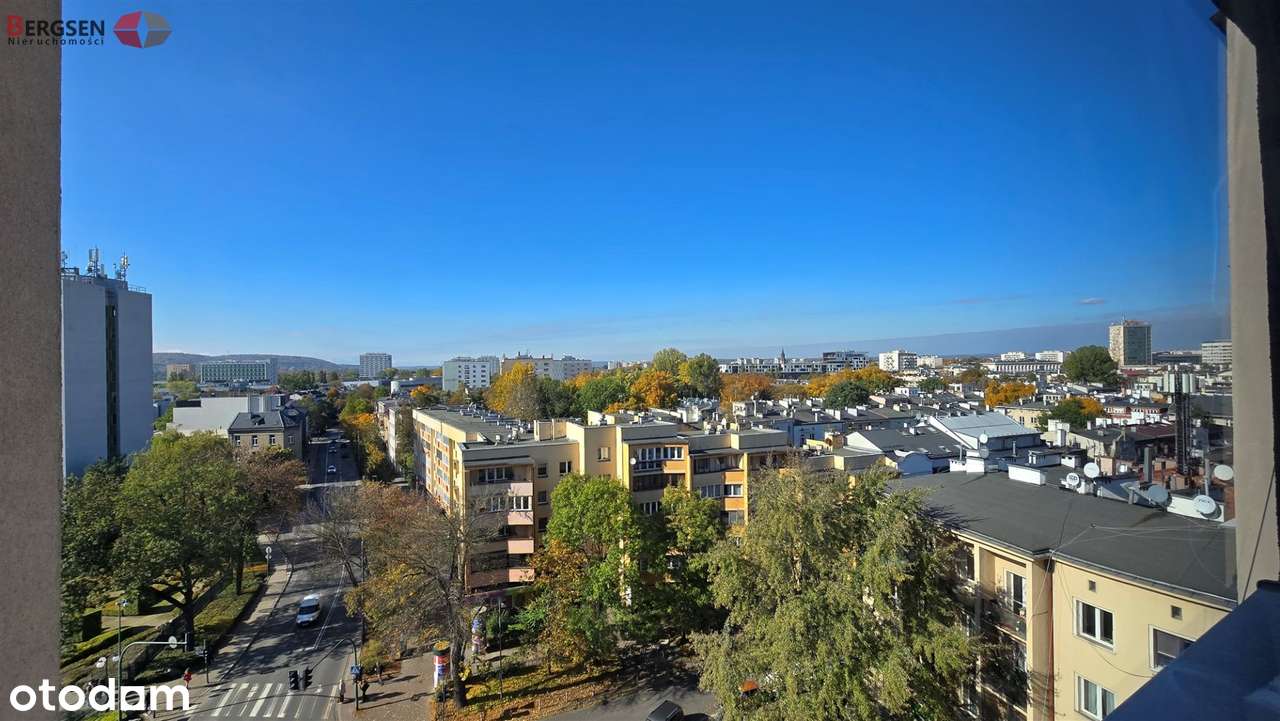 Słoneczne, rozkładowe, loggia, panorama miasta!-8