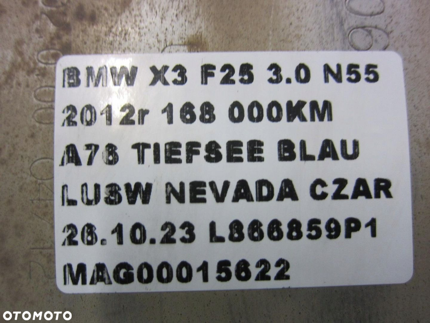 BMW X3 F25 35I N55 3.5i TŁUMIK WYDECH KOŃCOWY KOMPLETNY 18307646096 - 15
