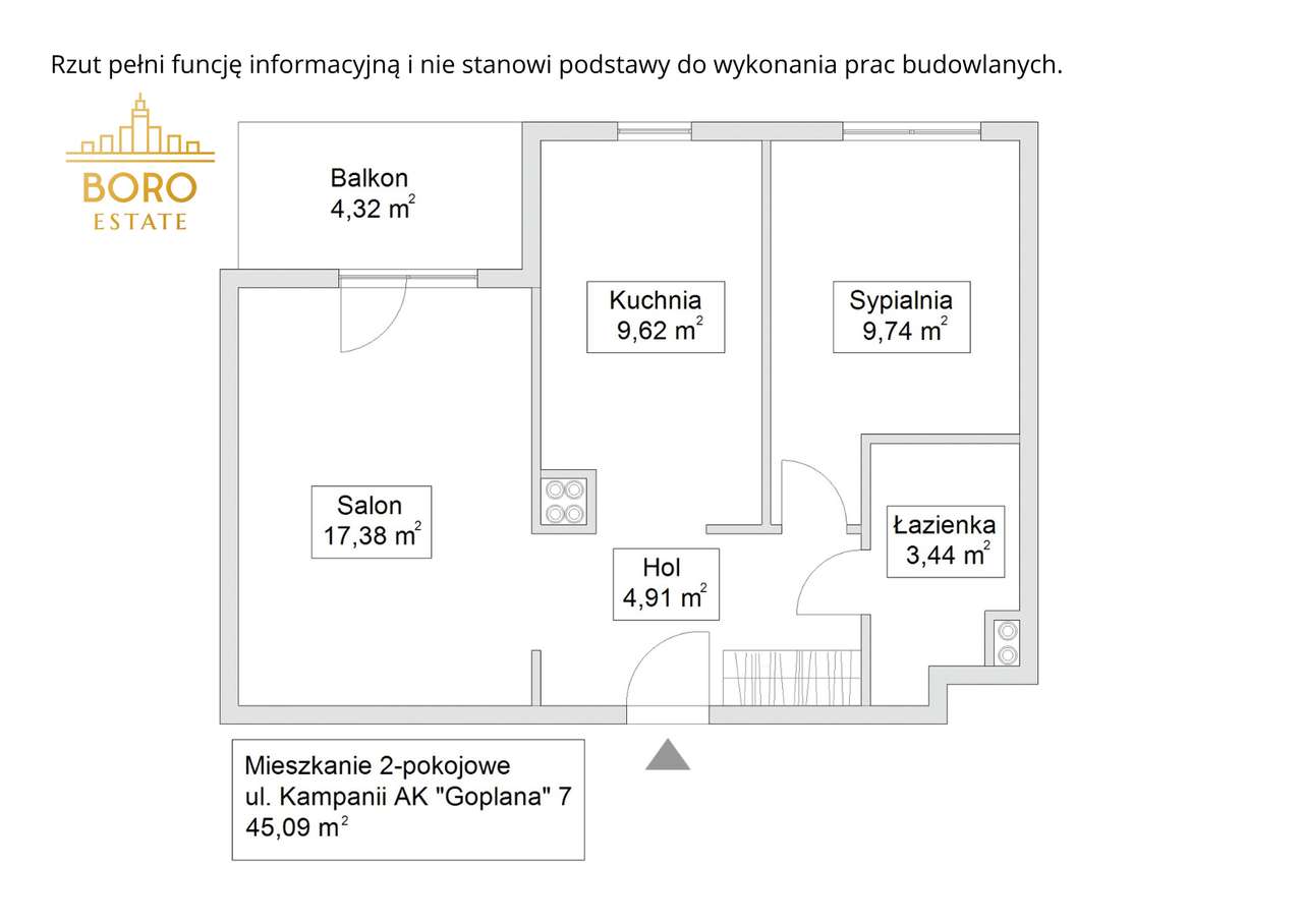 Nowoczesne 2 pokoje | Budynek z 2023 r. | 2x parking-17