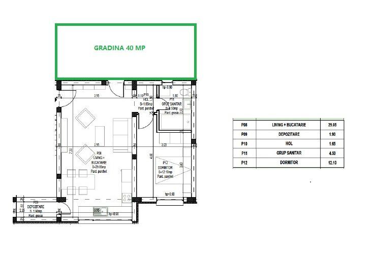 INTABULAT!Gradina 40 mp!PARCARE!Apart. 2 camere,49 mp,Pacurari - Rediu - Imagine principală: 2/7