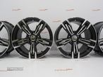 Jantes Look Bmw M6  Style433  19 " 8.5 et 33 + 9.5 et 38  5x120 Pretas e polidas - 2