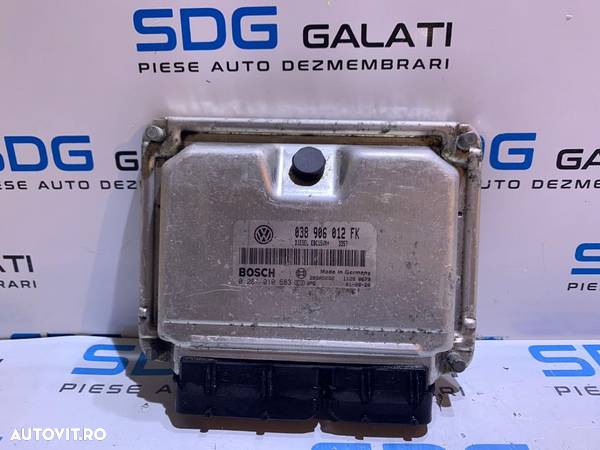 Calculator Motor / ECU Seat Leon 1M 1.9TDI 110cp ASV 1999 - 2006 COD : 038 906 012 FK / 038906012FK / 0281010683 - 1