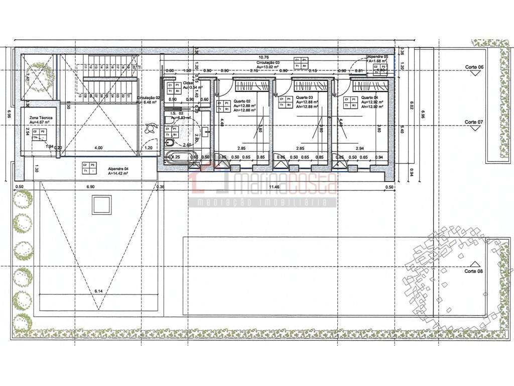 Terreno c/ Projeto Aprovado Moradia nos Casais Mestre Mendo - Grande imagem: 4/6