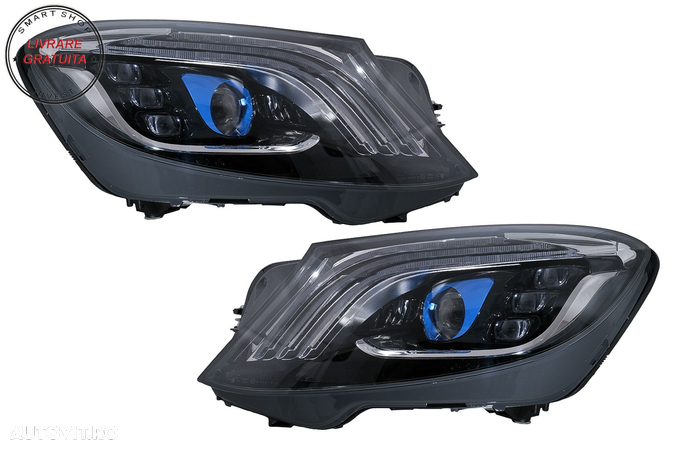 Faruri Full LED Mercedes S-Class W222 (2013-2017) Facelift Design Semnal Dinamic- livrare gratuita - 1