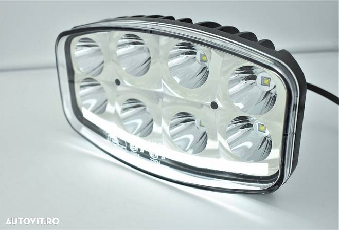 Proiector Full-Led, Pozitie si Faza Lunga Led, 12/24V, Dreptunghiular - Oval, Jumbo - 11