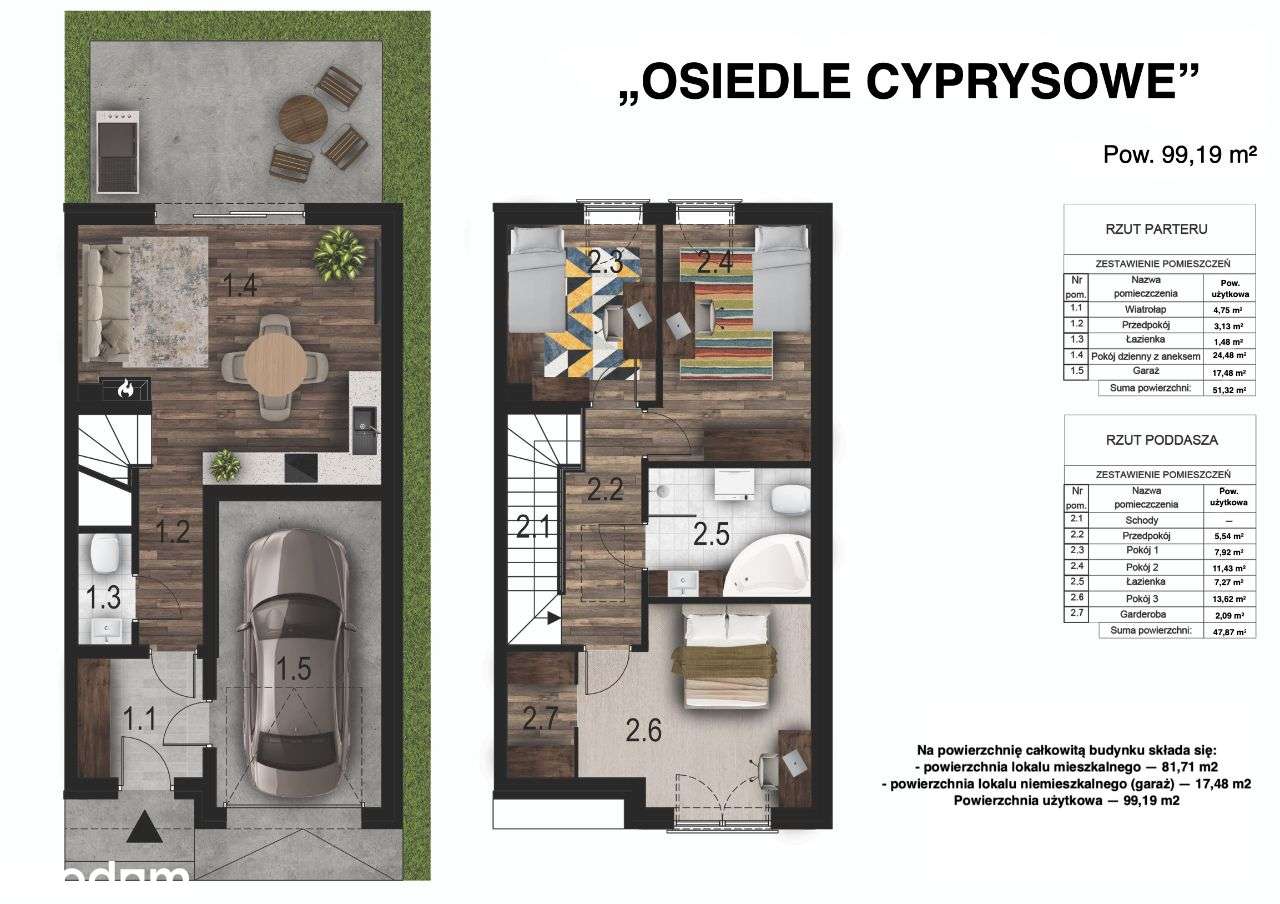 Domy jednorodzinne z garażem | Cudzoziemcy bez zgody MSWiA-8