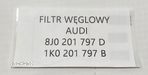 NOWY ORYGINALNY FILTR WĘGLOWY VW / SEAT / SKODA / AUDI - 1K0201797B - 7