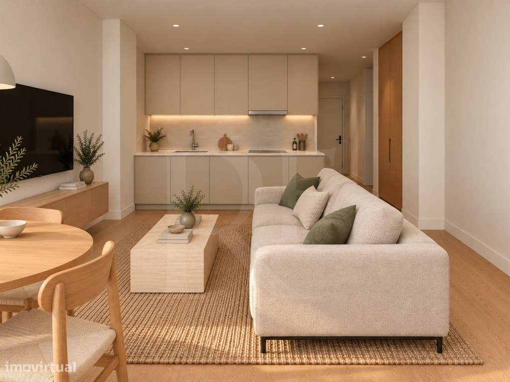 Apartamento T2 com logradouro privativo na Ajuda-1