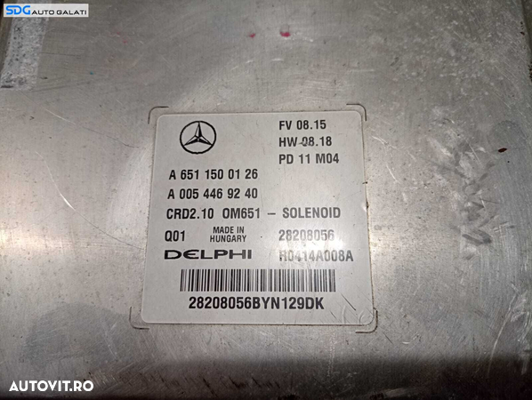 ECU Calculator Motor Mercedes Clasa C Class W204 C200 2.2 CDI 2007 - 2014 Cod A6511500126 A0054469240 [M4732] - 4