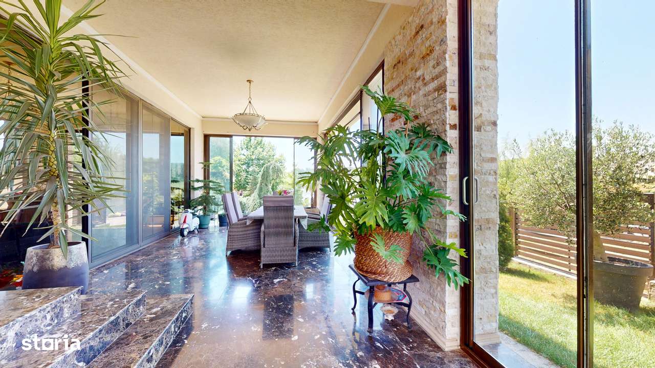 Imobil de lux pe malul lacului cu ponton, complet mobilat si utilat-19