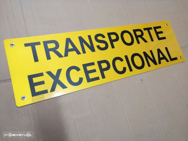 Placa de transporte Excepcional  ( NOVA ) - 1