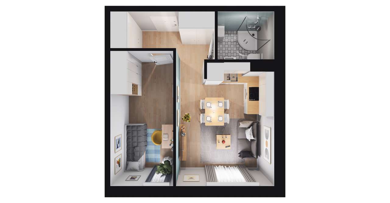 Zakątek Łokietka | mieszkanie 2-pok. | B1 - Pełny obrazek: 3/7