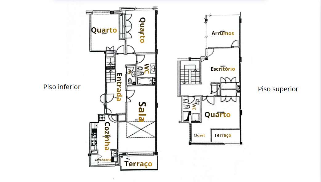 T3 Duplex c/ 2 Terraços em Espinho/  Vista Mar-10