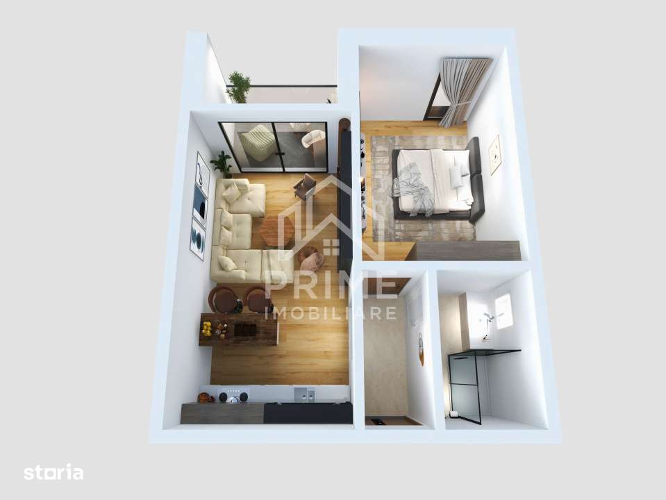 APARTAMENT 1 CAMERA, 40MP, ZONA LIDL CETATE ALBA IULIA - Imagine principală: 5/8
