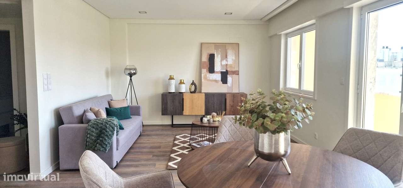Apartamento T3 de Luxo e Modernidade no Coração de Benfica com Vista p-2