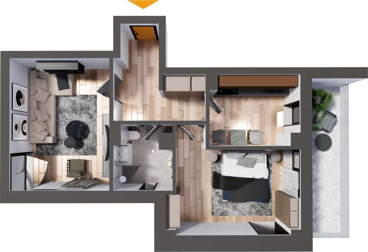 APARTAMENT 2 CAMERE CU GEAM LA BAIE, SELGROS, DIRECT LA DEZVOLTATOR - Imagine principală: 1/9