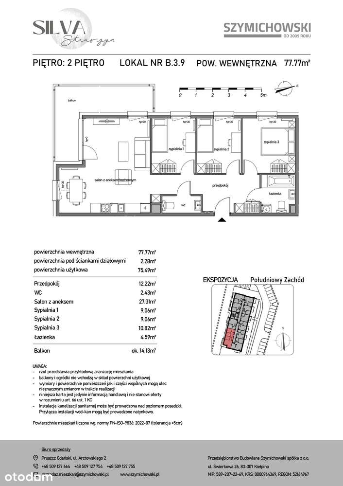 Przestronne mieszkanie dla rodziny - Pełny obrazek: 2/9